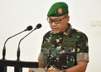 Upacara 17-an di Makorem 133/NW, Momentum Evaluasi dan Kebersamaan TNI