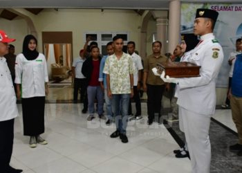 Momentum Patriotisme: Kirab Bendera Pusaka Sambut Hari Patriotik Gorontalo ke-83