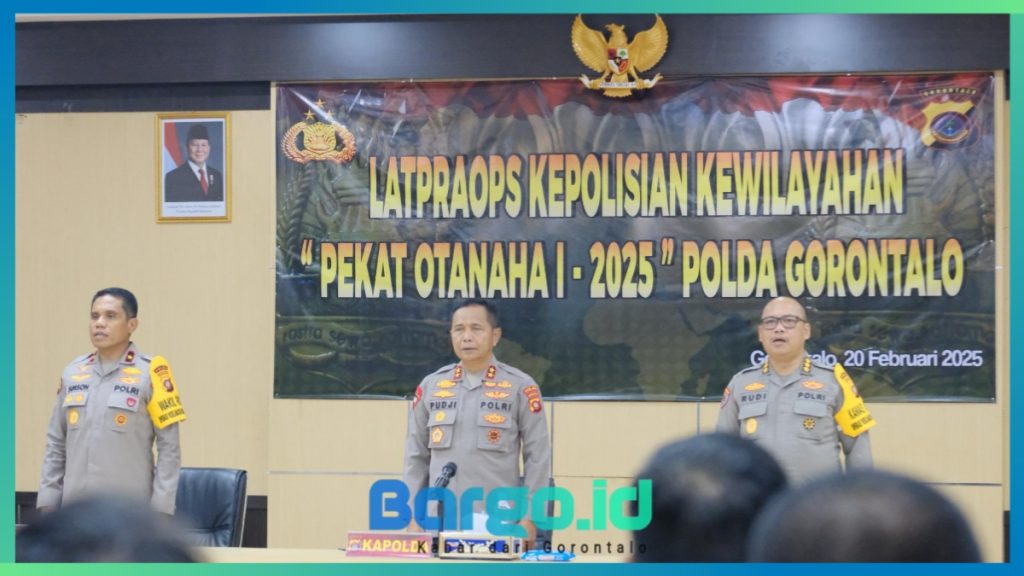 Perketat Pengamanan Jelang Ramadhan, Polda Gorontalo Gelar Lat Pra Ops Pekat Otanaha 2025