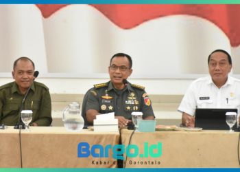 Korem 133/NW Gelar Rapat Evaluasi Pencapaian LTT di Gorontalo, Bahas Strategi Percepatan Swasembada Pangan