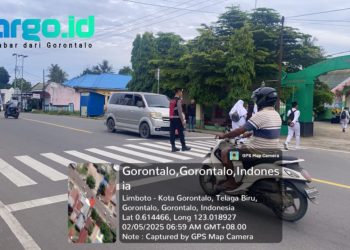 Pastikan Keselamatan Pengguna Jalan, Dit Samapta Polda Gorontalo Sigap Atur Lalu Lintas di Jam Sibuk