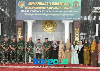 Korem 133/NW Peringati Isra Mi’raj, Kasrem: Perkuat Mentalitas Tangguh Hadapi Perubahan Zaman