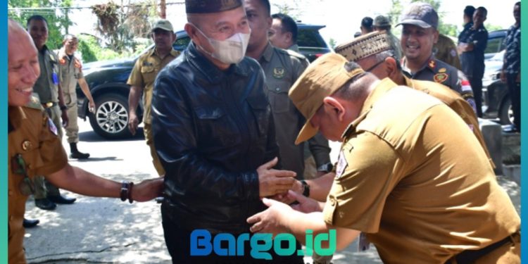 Sepulang dari Pelantikan, Bupati Saipul Dapat Sambutan Hangat Pemda Pohuwato