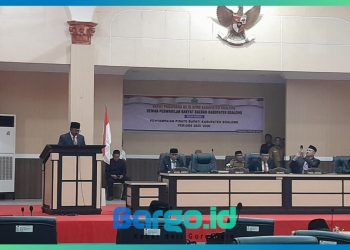 Bupati Rum Pagau Sampaikan Visi Misi Pembangunan Boalemo dalam Rapat Paripurna Ke-19