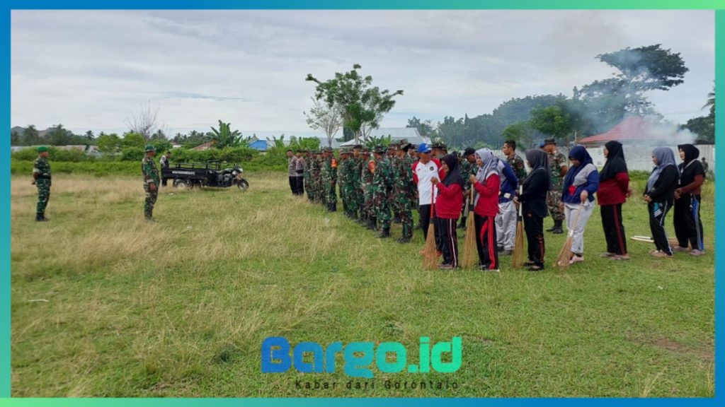 Sambut Jambore KORMI I, Kodim 1316/Boalemo Bersama Pemda Gelar Karya Bakti