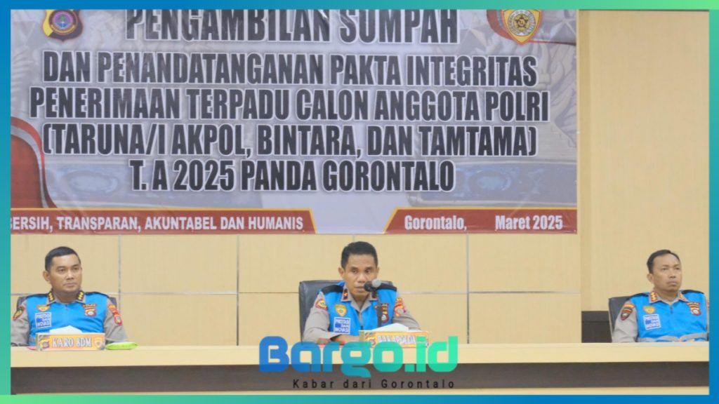Rekrutmen Polri 2025, Polda Gorontalo Tegaskan Integritas dan Berjalan Transparan dengan Prinsip BETAH