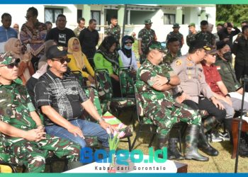 Danrem 133/NW Hadiri Penanaman Padi Gogo dan Jagung di Lahan Pertanian Kodim 1316/Boalemo