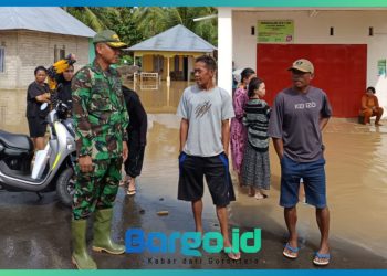 Tinjau Lokasi Banjir di Patilanggio, Dandim 1313/Pohuwato Pastikan Bantuan Segera Tersalurkan