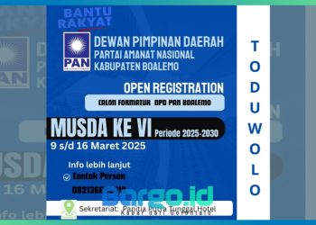 DPD PAN Boalemo Buka Pendaftaran Calon Formatur untuk Musda Ke-VI