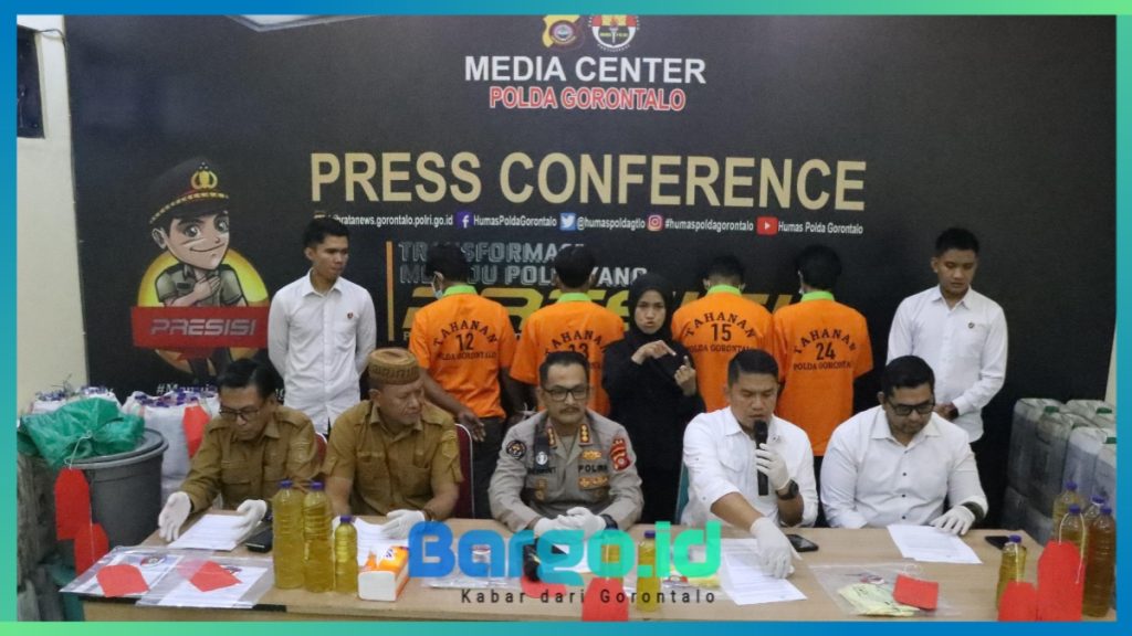 Bisnis Ilegal Minyak Goreng Oplosan di Boalemo Terbongkar, Polda Gorontalo Tetapkan 3 Tersangka