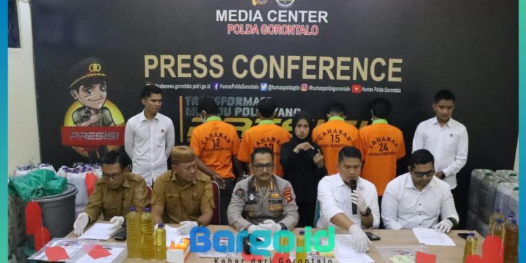 Bisnis Ilegal Minyak Goreng Oplosan di Boalemo Terbongkar, Polda Gorontalo Tetapkan 3 Tersangka
