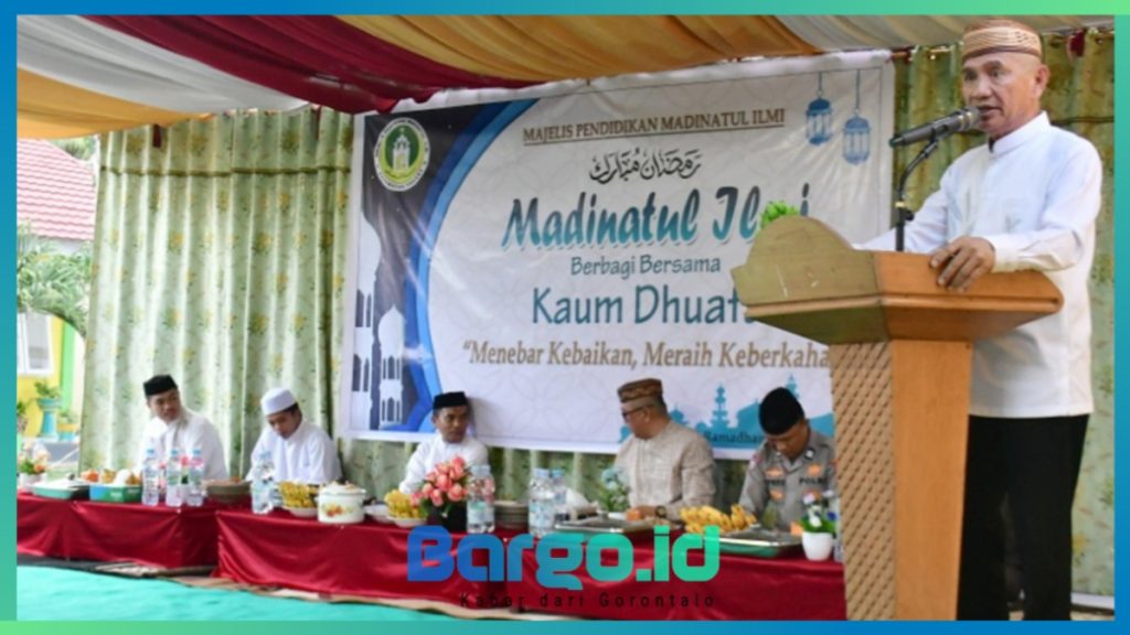 Bupati Saipul Hadiri Kegiatan Berbagi dan Buka Puasa Bersama di Majelis Pendidikan Madinatul Ilmi Paguat