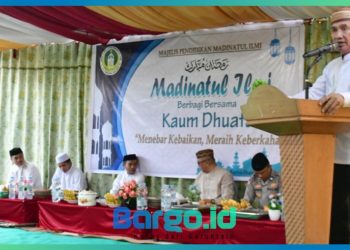 Bupati Saipul Hadiri Kegiatan Berbagi dan Buka Puasa Bersama di Majelis Pendidikan Madinatul Ilmi Paguat