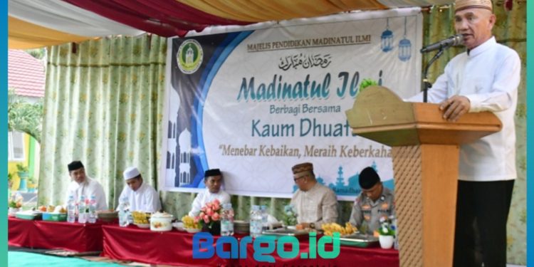 Bupati Saipul Hadiri Kegiatan Berbagi dan Buka Puasa Bersama di Majelis Pendidikan Madinatul Ilmi Paguat