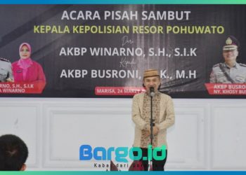 Pisah Sambut Kapolres Pohuwato, Bupati Saipul Tekankan Pentingnya Keamanan