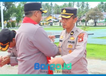 Suasana Haru Warnai Perpisahan AKBP Winarno dari Polres Pohuwato