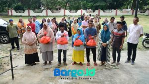 Disparpora Pohuwato Peduli! 44 Cleaning Service Dapat Bantuan Sembako Jelang Ramadhan
