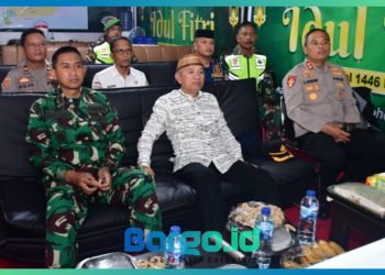 Bupati Saipul Ikuti Vicon Pemantauan SITKAMTBMAS Jelang Malam Takbiran
