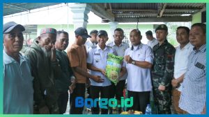 Wabup Iwan Adam Serahkan Langsung Bantuan Benih Padi ke Petani di Patilanggio, Ini Harapannya