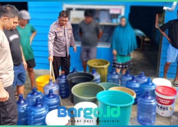 Polres Pohuwato Bantu Atasi Krisis Air Bersih di Tiga Kecamatan, Lewat Aksi Kemanusiaan