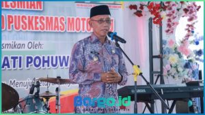Dukung Sistem Kesehatan Berkualitas, Wabup Iwan Adam Resmikan Puskesmas Motolohu