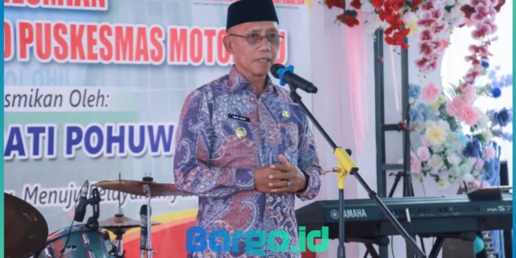Dukung Sistem Kesehatan Berkualitas, Wabup Iwan Adam Resmikan Puskesmas Motolohu