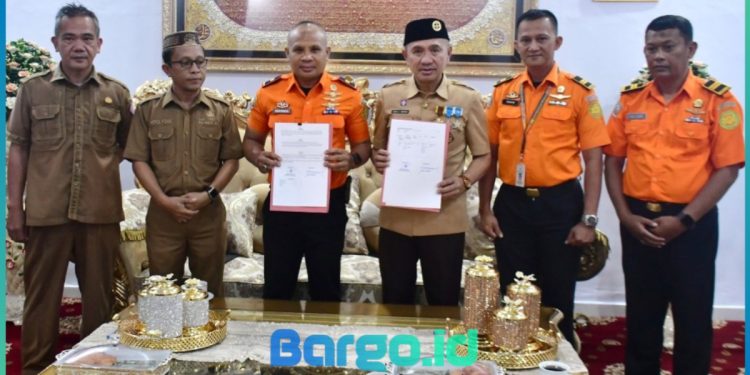 Pemkab Pohuwato dan Basarnas Gorontalo Tingkatkan Sinergi Lewat Penyerahan Aset