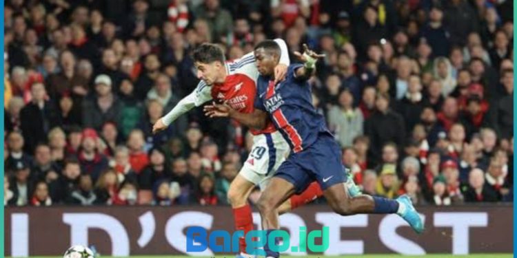 Tampil Perkasa di London, PSG Ungguli Arsenal Lewat Gol Cepat