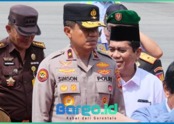 Wakapolda Gorontalo Sambut Menteri KKP di Bandara Djalaluddin, Bahas Penguatan Sektor Kelautan