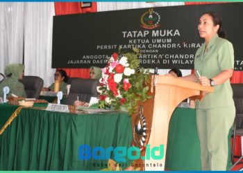 Ibu Uli Simanjuntak Tatap Muka dengan Persit Jajaran Korem 133/NW