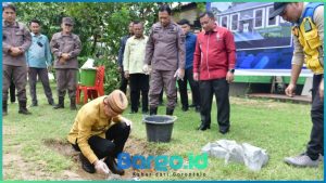 Kajati Gorontalo dan Bupati Pohuwato Resmikan Peletakan Batu Pertama Aula Basrief Arief Kejari Pohuwato
