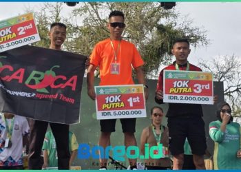 Prajurit Yonif 713/Satya Tama Ukir Prestasi di Fun Race Kotamobagu 2025