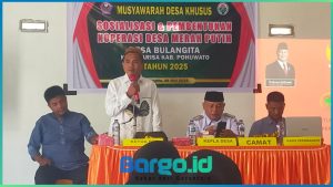 Desa Bulangita Resmi Bentuk Koperasi Merah Putih, Camat Marisa Tekankan Profesionalisme Pengelolaan