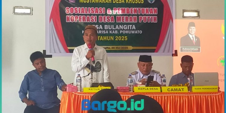 Desa Bulangita Resmi Bentuk Koperasi Merah Putih, Camat Marisa Tekankan Profesionalisme Pengelolaan
