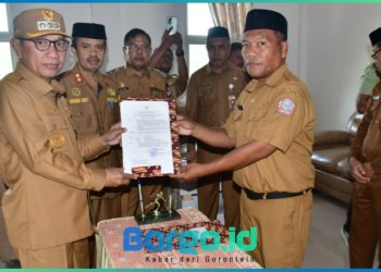 Burhan Inaku Moputi Resmi Jabat Plt Camat Duhiadaa, Bupati Saipul Harap Lanjutkan Pelayanan Publik