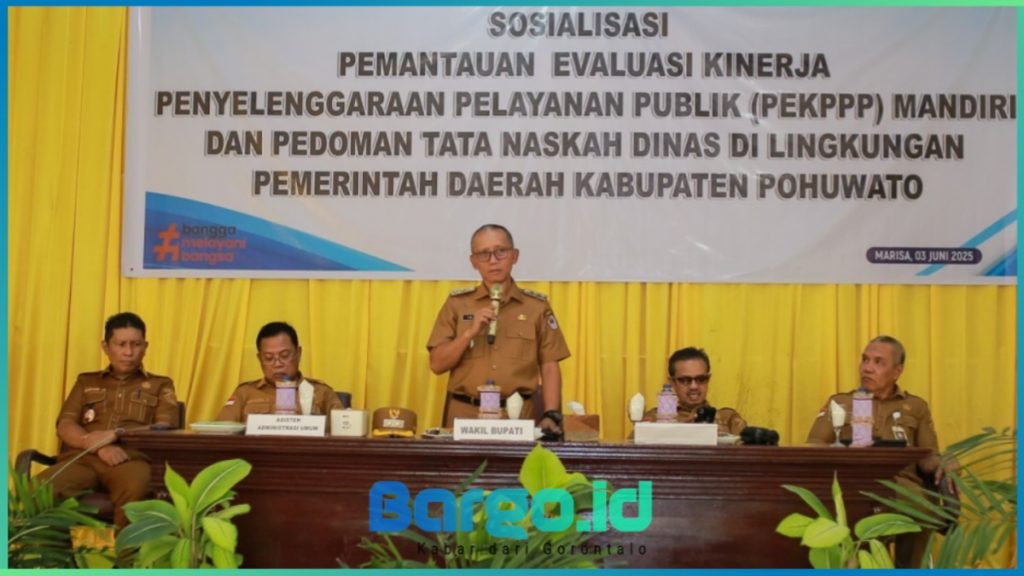 Pemkab Pohuwato Matangkan Evaluasi Layanan Publik Lewat Sosialisasi PEKPPP dan Tata Naskah Dinas