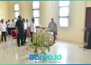 Pemkab Pohuwato Putar Lagu Indonesia Raya Setiap Pukul 10.00 Wita, Seluruh Aktivitas Kantor Bupati Dihentikan Sementara