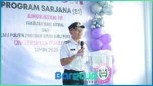 Wabup Iwan Adam Hadiri Yudisium FISIP UNIPO, Apresiasi Peran ASN dalam Peningkatan Kualitas SDM