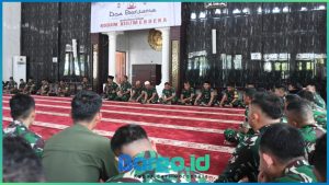 Sambut HUT ke-67 Kodam XIII/Merdeka, Korem 133/Nani Wartabone Gelar Doa Bersama Lintas Agama