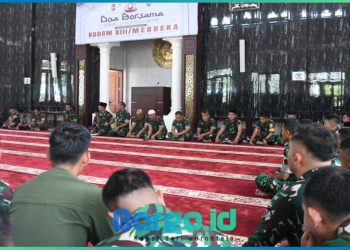 Sambut HUT ke-67 Kodam XIII/Merdeka, Korem 133/Nani Wartabone Gelar Doa Bersama Lintas Agama