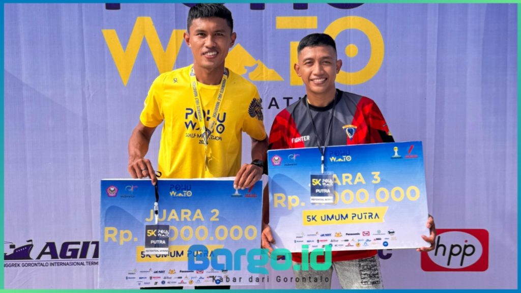 Prajurit Yonif 713/Satya Tama Sabet Juara di Half Marathon Pohuwato 2025