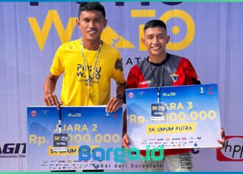 Prajurit Yonif 713/Satya Tama Sabet Juara di Half Marathon Pohuwato 2025