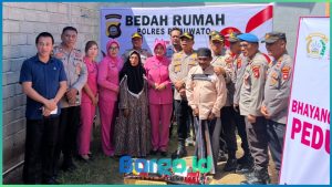 Sambut Hari Bhayangkara ke-79, Polres Pohuwato Gelar Bedah Rumah untuk Warga Kurang Mampu