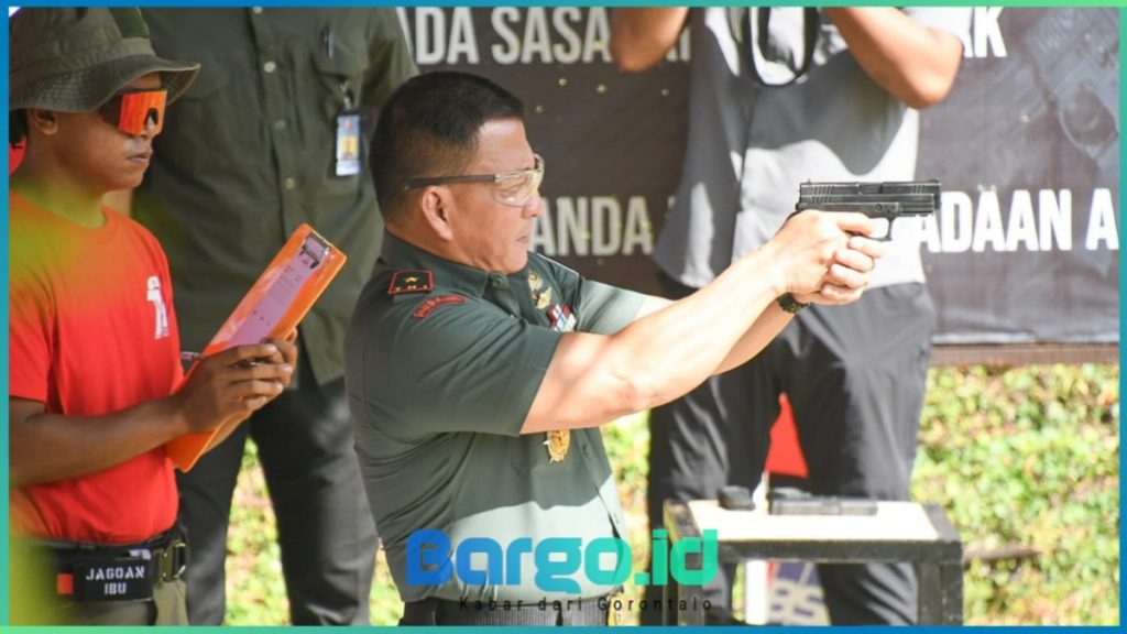 Perkuat Sinergi TNI-Polri, Danrem 133/NW Ambil Bagian di Kejuaraan Menembak Bhayangkara ke-79