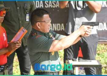 Perkuat Sinergi TNI-Polri, Danrem 133/NW Ambil Bagian di Kejuaraan Menembak Bhayangkara ke-79