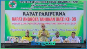 Wabup Iwan Adam Buka RAT ke-35 KUD Dharma Tani, Tekankan Pentingnya Musyawarah dan Komitmen Koperasi