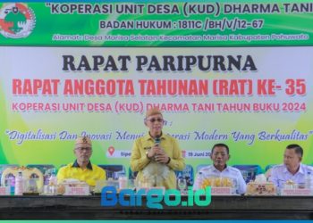 Wabup Iwan Adam Buka RAT ke-35 KUD Dharma Tani, Tekankan Pentingnya Musyawarah dan Komitmen Koperasi
