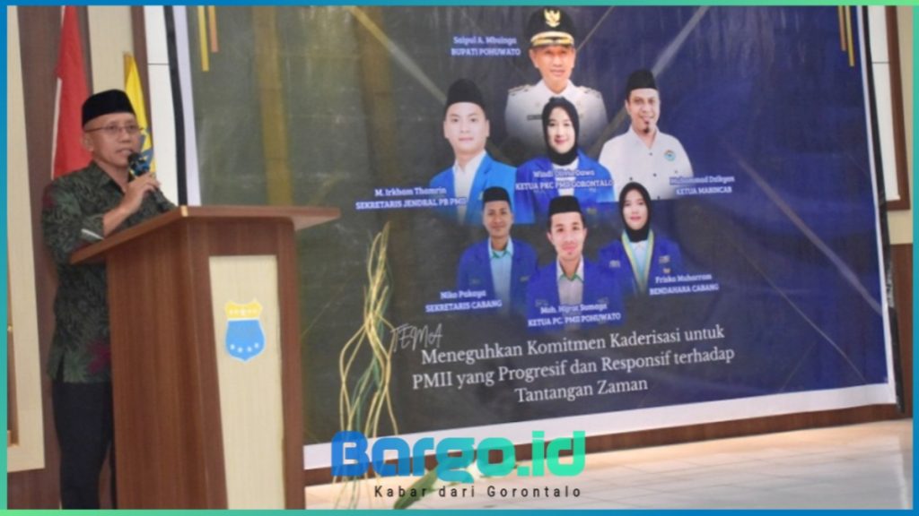 Pengurus PMII Pohuwato Resmi Dilantik, Wabup Iwan Harap Berkontribusi bagi Daerah