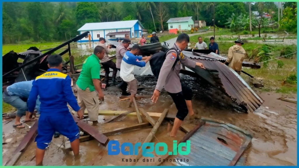 Curah Hujan Tinggi Sebabkan Banjir di Pohuwato, Kapolres AKBP Busroni  Imbau Warga Tetap Waspada