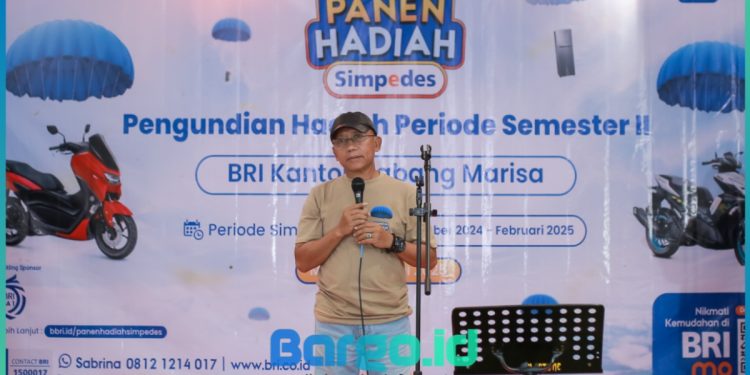 Wabup Iwan Adam Apresiasi BRI Marisa dalam Panen Hadiah Simpedes 2025